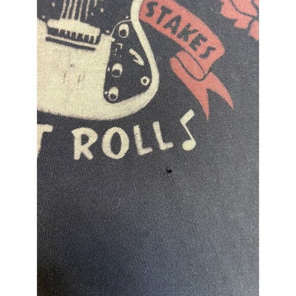 Lucky Brand Rock N Pocker Graphic T-shirt Men XL Black Short Sleeve - Picture 3 of 7